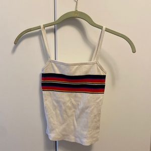 Rib knit cropped tank